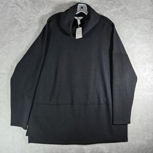 SPANX AirEssentials Turtleneck Tunic Top Size 2X Very Black NWT Sweater Athletic